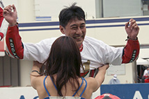 パドックにて